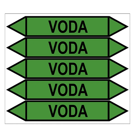 Značení potrubí, voda
